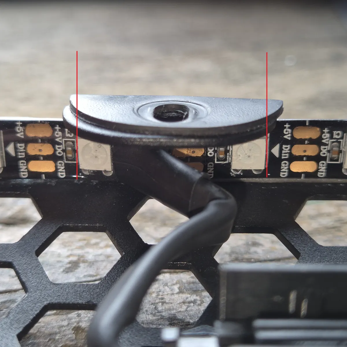 Step 5 — mount the LED strip