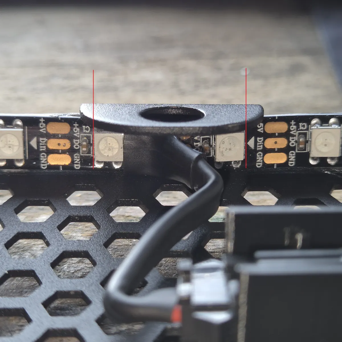 Step 6 — mount the LED strip